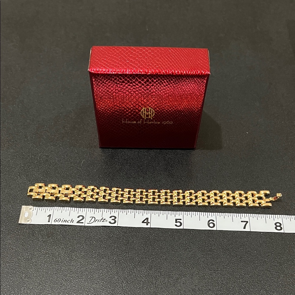 House of Harlow 1960 | Timeless Collection Gold Link Bracelet - Picture 7 of 10
